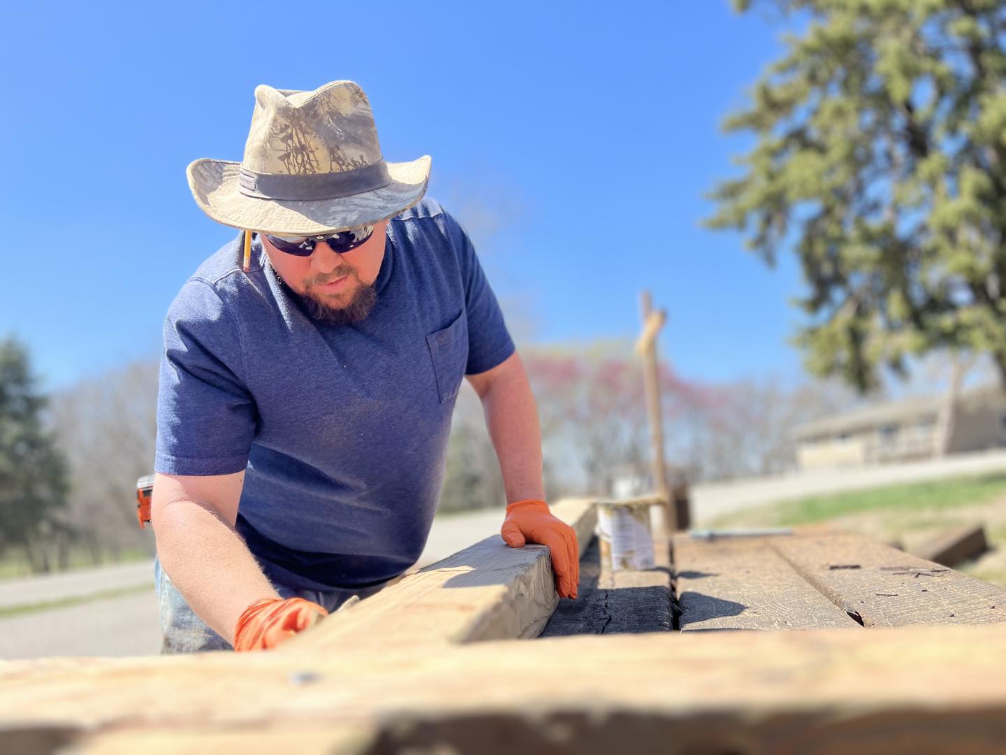 Portrait of Kris C. Davis in his workshop
